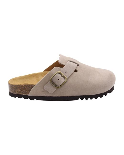 Mules di Scholl in Brown