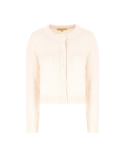 Michael Kors White Round-Neck Knitwear