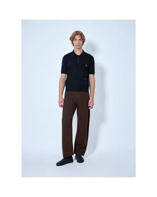 Vivienne Westwood Blue Polo Shirts for men