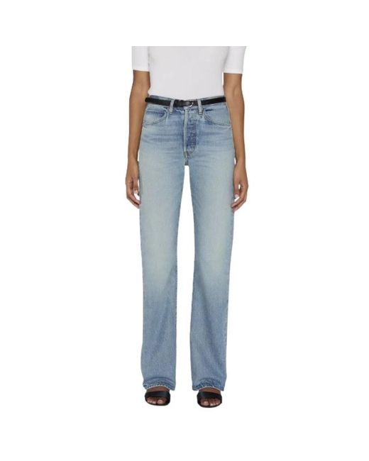 FRAME Blue Boot-Cut Jeans