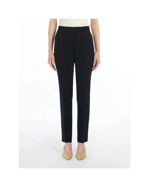 Max Mara Blue Slim-Fit Trousers