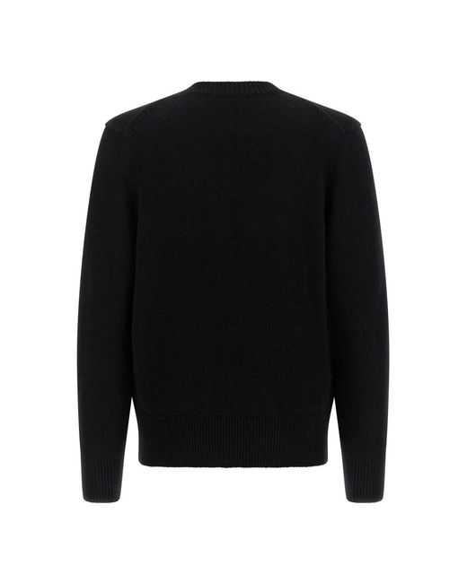 Burberry Black Round-Neck Knitwear for men