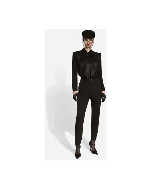 Dolce & Gabbana Black Slim-Fit Trousers