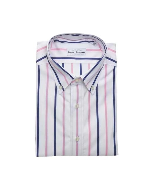 Robert Friedman Blue Casual Shirts for men