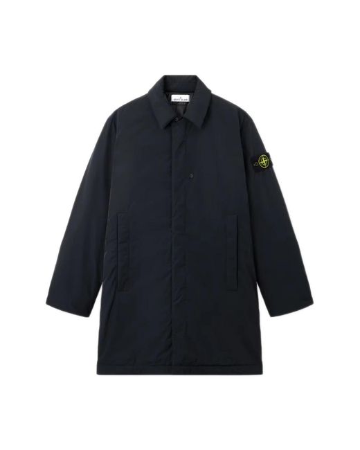Stone Island Single-Breasted Coats in het Blue voor heren