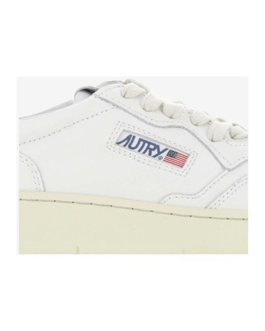 Autry White Test product medalist niedrige sneakers