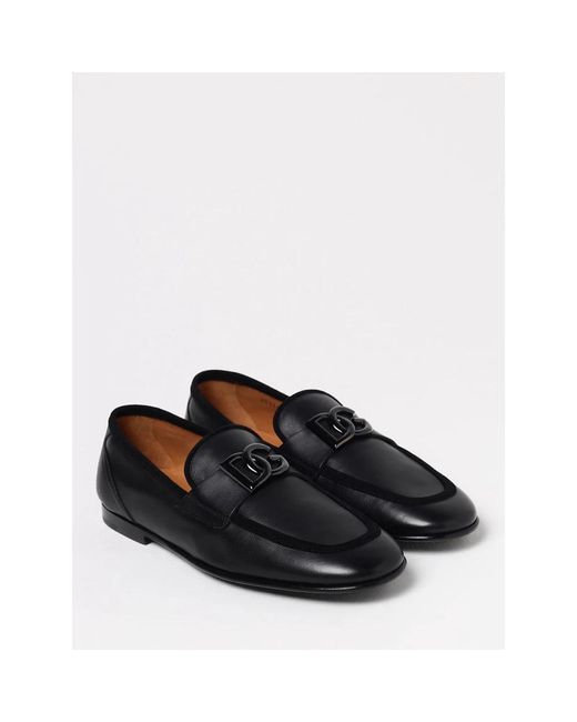 Dolce & Gabbana Black Loafers for men