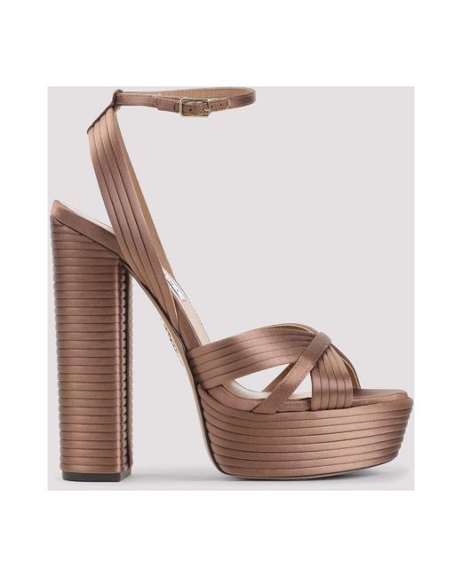 Aquazzura Brown High Heel Sandals