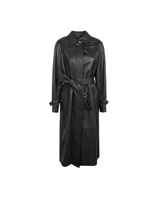 Belted Coats Max Mara en coloris Black