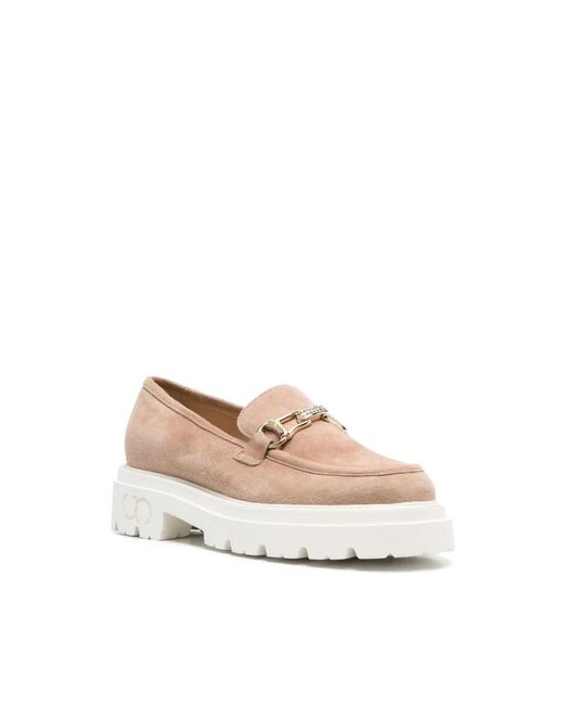 Casadei Pink Loafers