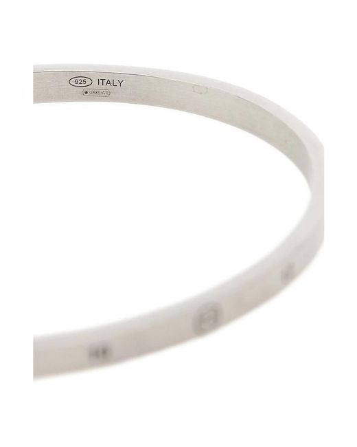 Maison Margiela Open Bangle in het White voor heren