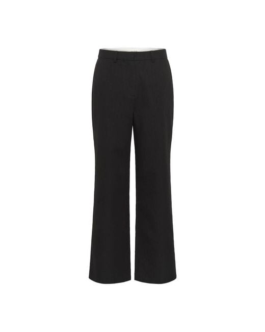 Soaked In Luxury Wide Trousers in het Black