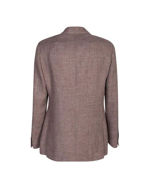 Blazers di Lardini in Brown da Uomo
