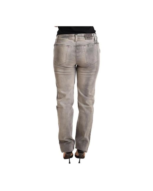 Ermanno Scervino Gray Slim-fit trousers