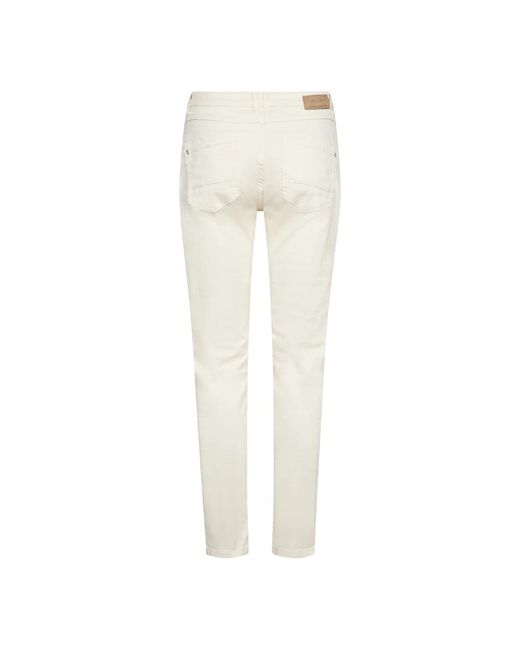 Mos Mosh White Slim Fit Jeans