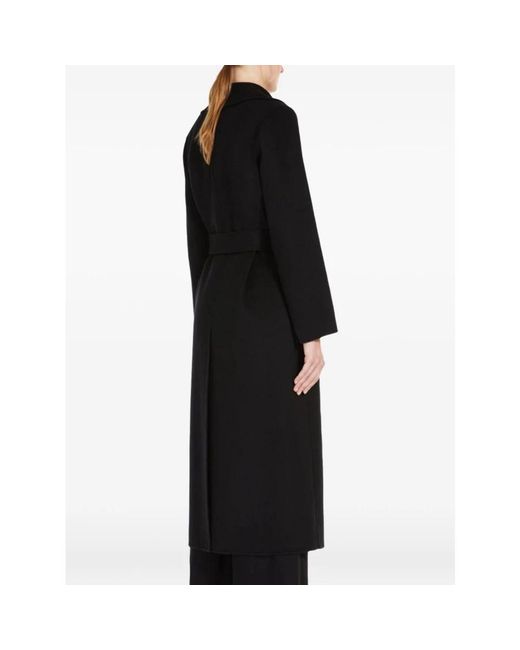 Max Mara Black Belted Coats