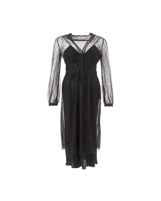 Lardini Black Midi Dresses