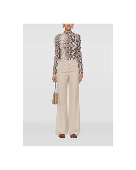 Stella McCartney Natural Ausgestellte hose