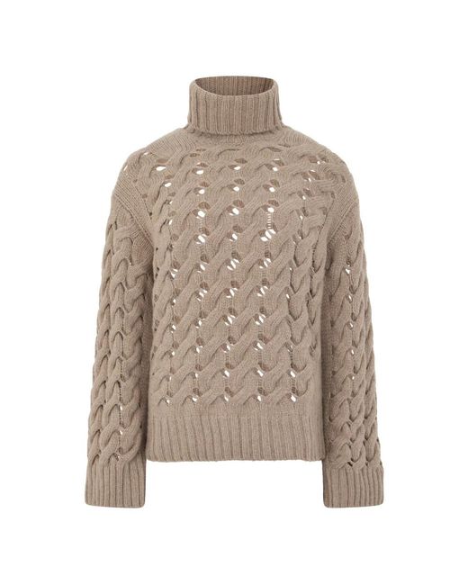P.A.R.O.S.H. Pullover Met Hoge Hals in het Brown