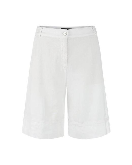 Marc Cain White Long Shorts