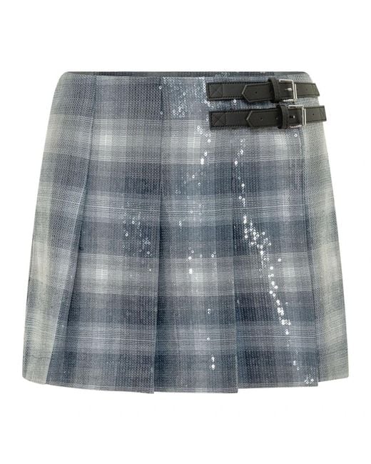 Pinko Blue Short Skirts