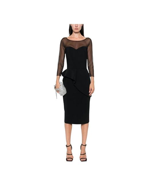 Chiara Boni Black Midi Dresses