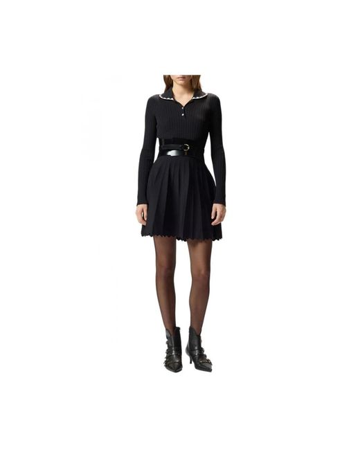 Pinko Black Knitted Dresses