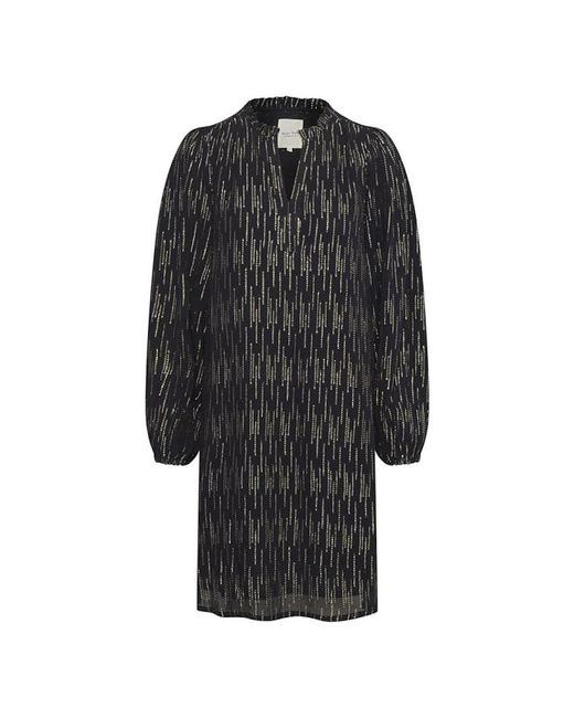 Part Two Black Kurzes Tageskleid