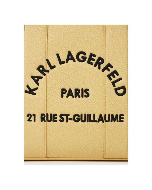 Karl Lagerfeld Metallic Tote Bags