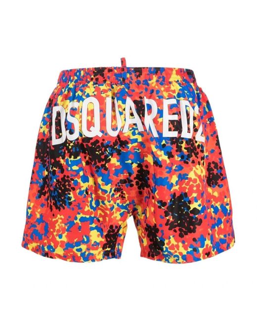 DSquared² Badmode ,Veelkleurig ,Swimwear Fantasia in het Blue voor heren