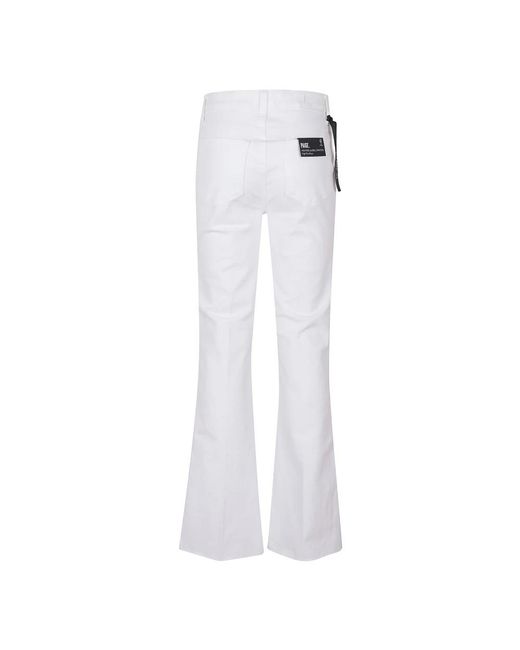PAIGE White Boot-Cut Jeans