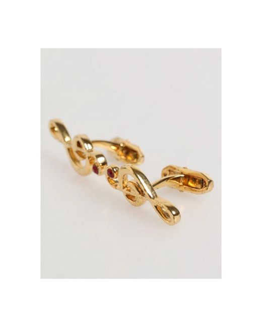 Dolce & Gabbana Metallic Cufflinks & Tie Clips for men