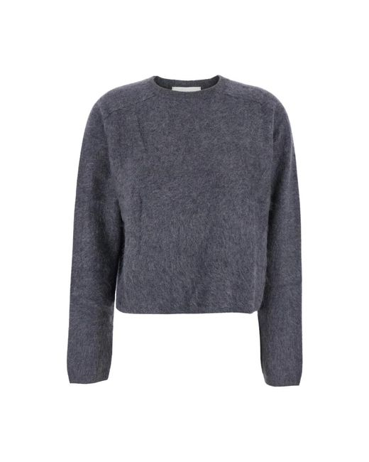 Lisa Yang Gray Kaschmir Grauer Crewneck Pullover Frau