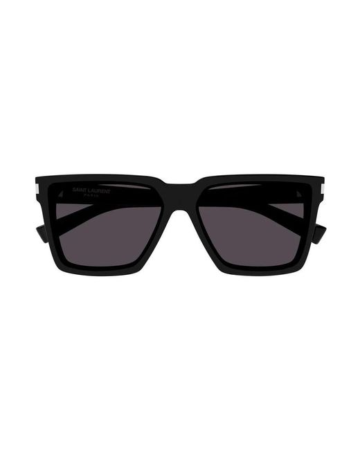 Saint Laurent Black Wellington Sunglasses