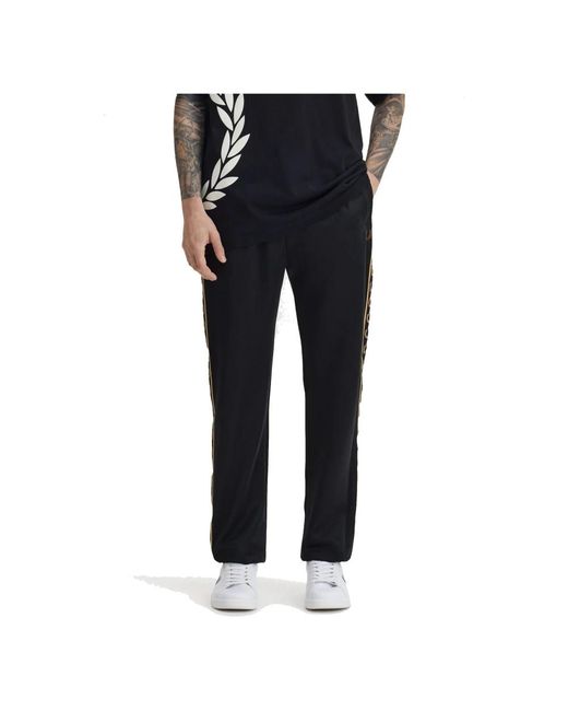 Fred Perry Black Sweatpants for men