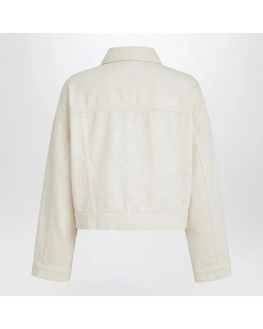 Brunello Cucinelli White Denim Jackets