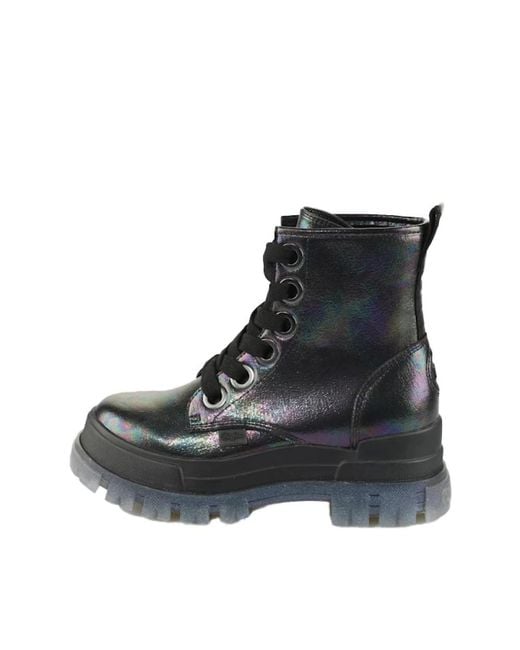 Buffalo Black Lace-Up Boots