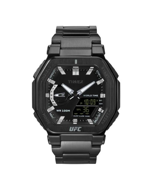 Timex Accessoires ,Zwart ,Kracht Colossus Horloge in het Black voor heren