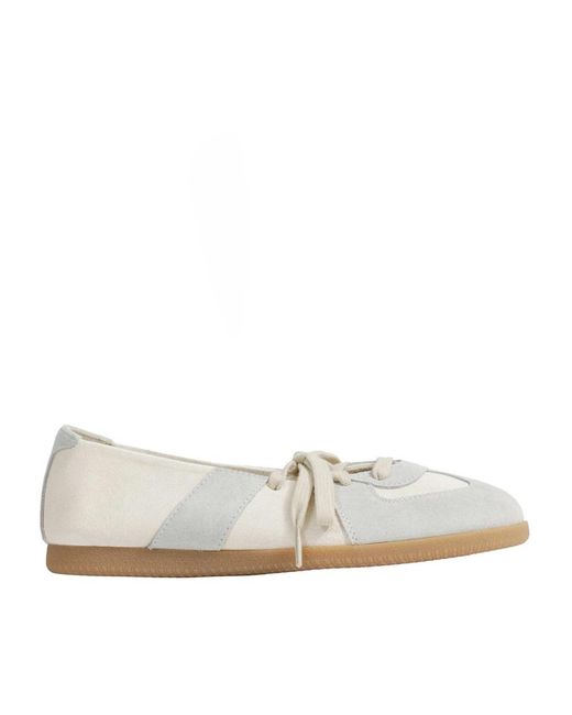 Maison Margiela White Ballerina Shoes