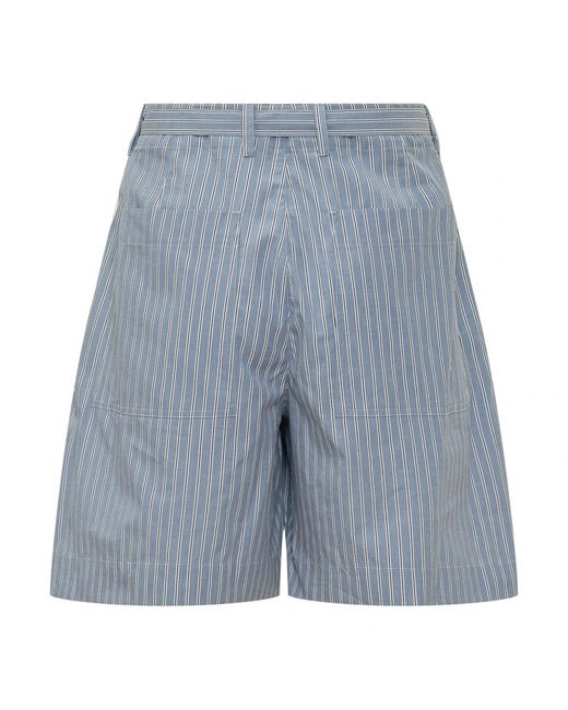 Givenchy Gestreepte Bermuda Shorts in het Blue voor heren