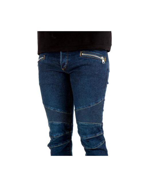 Balmain Blue Slim Fit Jeans for men