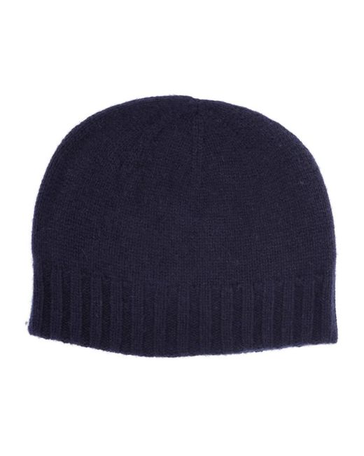 Drumohr Accessoires ,Blauw ,Kasjmier Cuffia Reversibile in het Blue voor heren