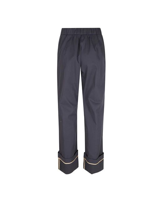 Herno Broeken ,Blauw ,Katoen Damesbroek Kleding Blauw Ss 26 in het Blue