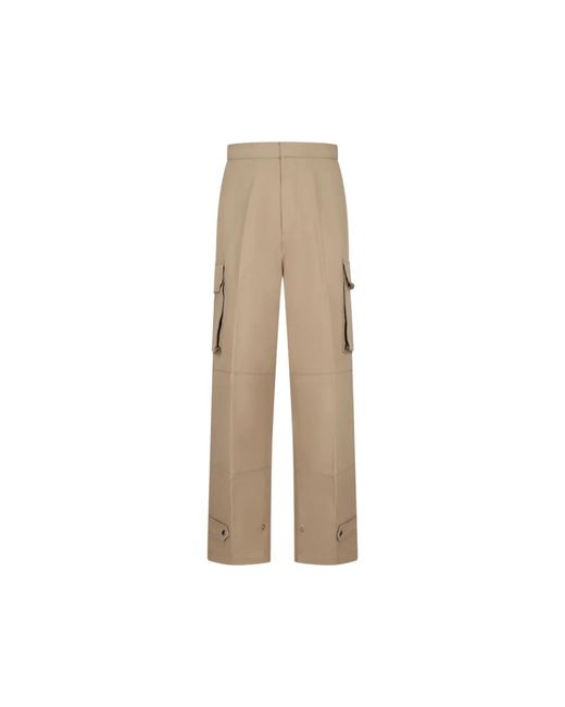 AMI Natural Straight Trousers for men