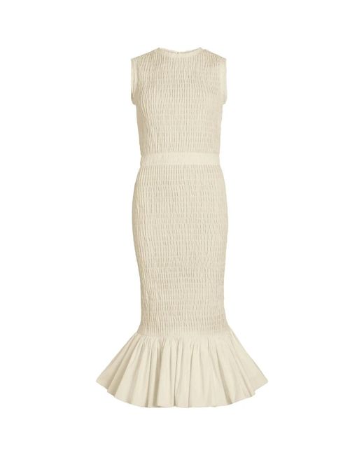 Patou Natural S ärmelloses peplum-kleid