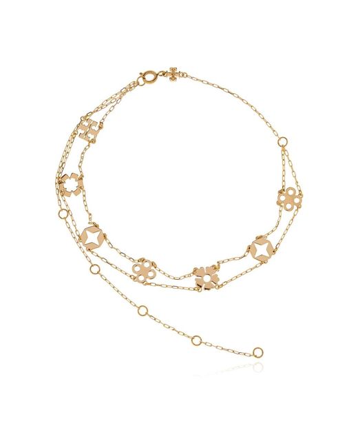 Necklaces Tory Burch de color Metallic