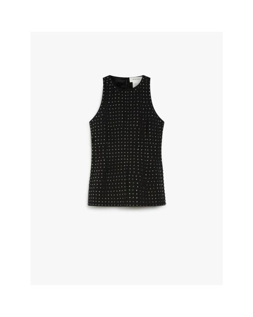 Sportmax Black Sleeveless Tops