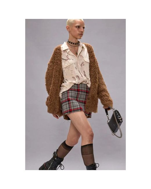R13 Gray Short Skirts