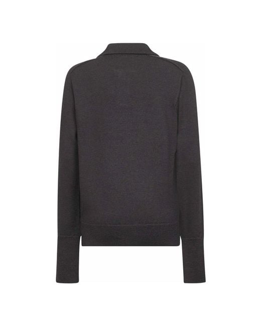 Studio Nicholson Black Round-Neck Knitwear