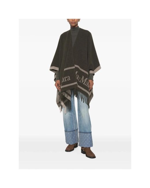 Max Mara Green Ponchos